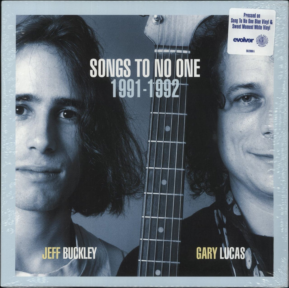 Jeff Buckley Songs To No One 1991-1992 - Song To No One Blue / Sweet Moment White Vinyl US 2-LP vinyl record set (Double LP Album) EVL-2006-5