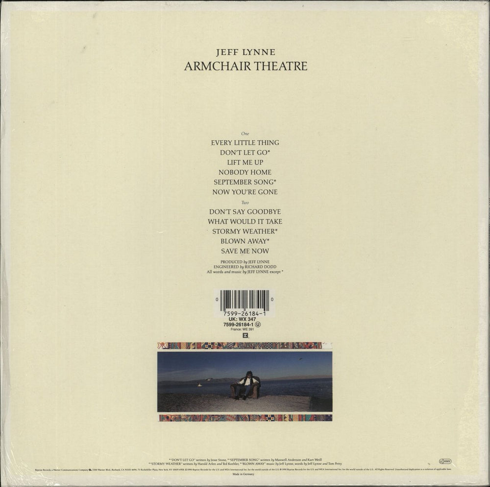 Jeff Lynne Armchair Theatre UK vinyl LP album (LP record) 075992618410
