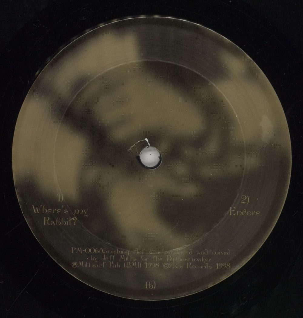 Jeff Mills Vanishing Act EP US 12" vinyl single (12 inch record / Maxi-single)