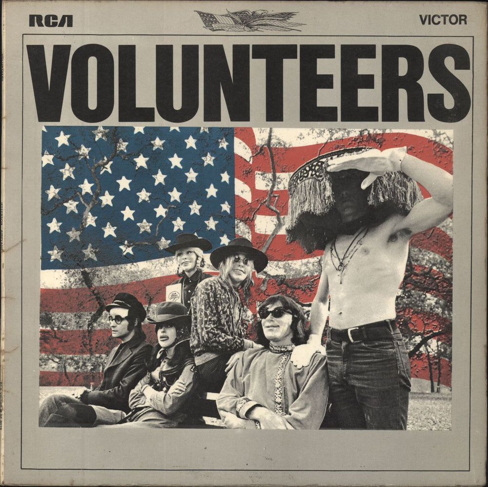 Jefferson Airplane Volunteers - 1st - VG UK vinyl LP album (LP record) SF8076