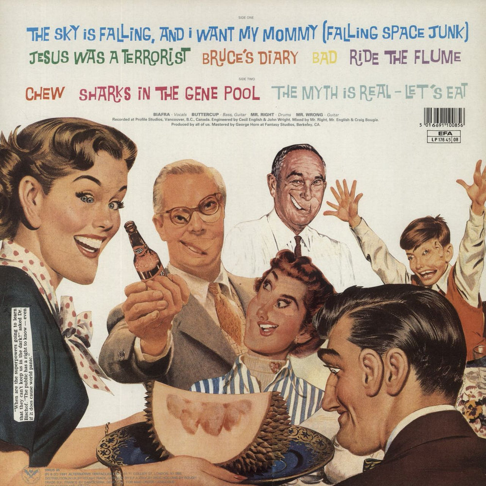 Jello Biafra The Sky Is Falling And I Want My Mommy UK vinyl LP album (LP record) 5016691100856