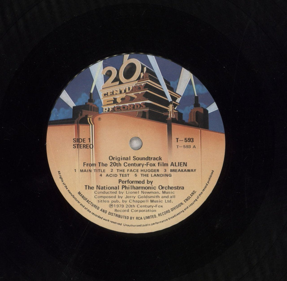 Jerry Goldsmith Alien UK vinyl LP album (LP record) J-0LPAL567631