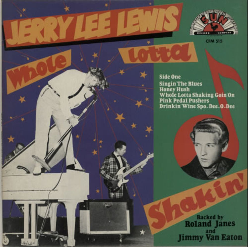 Jerry Lee Lewis Whole Lotta Shakin' Goin' On UK 10" vinyl single (10 inch record) CFM515