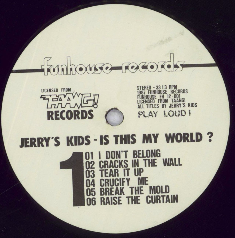 Jerry's Kids Is This My World? German vinyl LP album (LP record) KV-LPIS837563