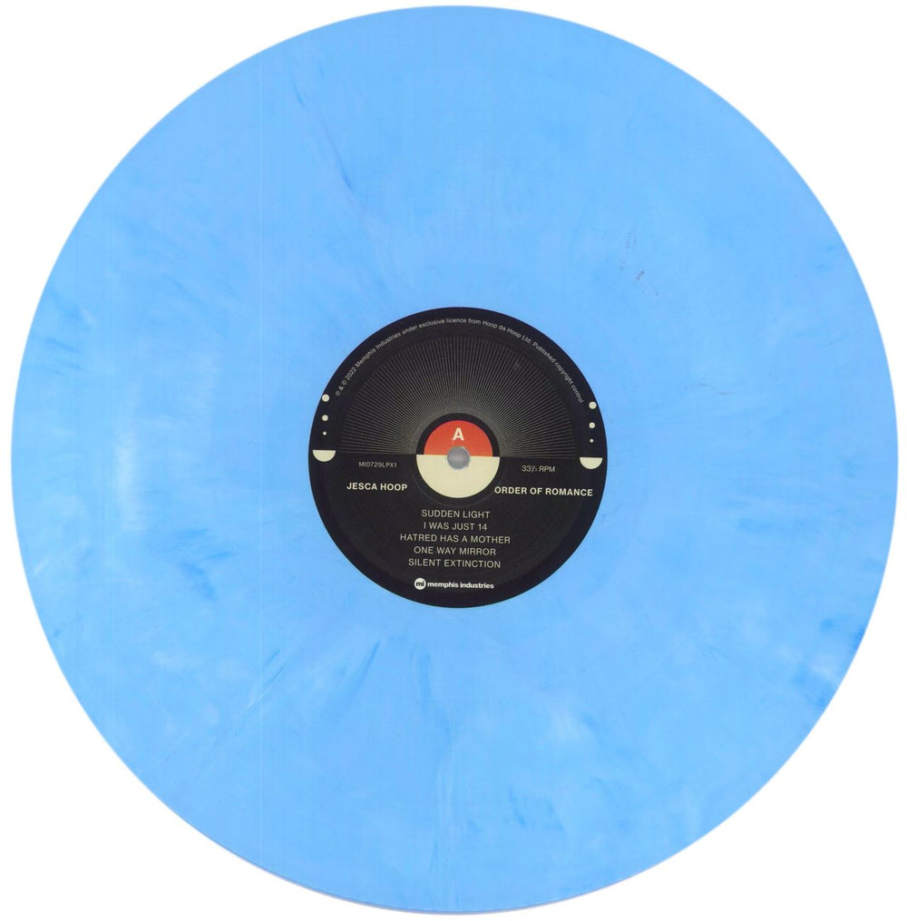 Jesca Hoop Order Of Romance - Sky Blue Vinyl + Clear Flexi Disc UK vinyl LP album (LP record) K95LPOR858817