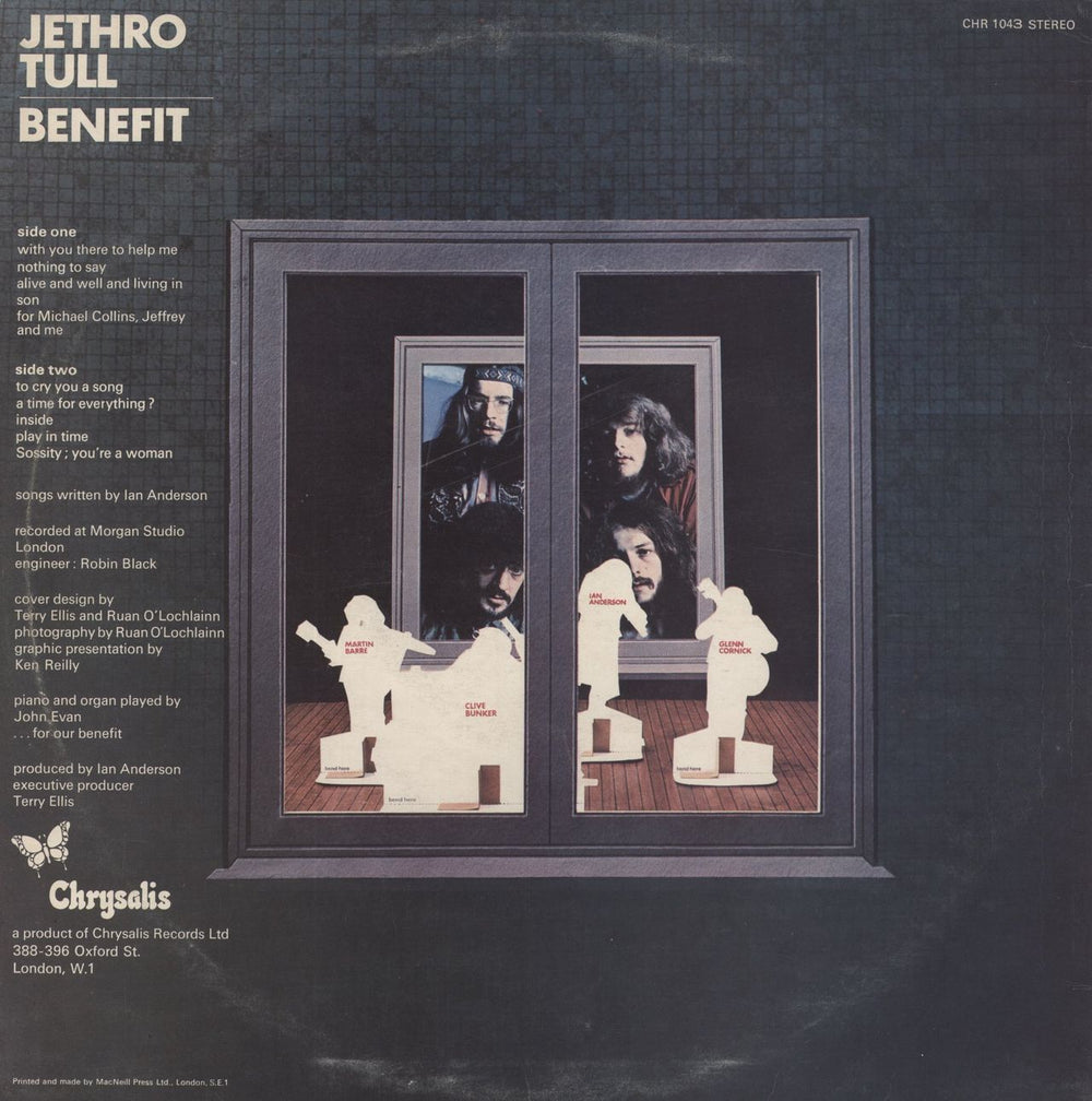 Jethro Tull Benefit - 2nd UK vinyl LP album (LP record)