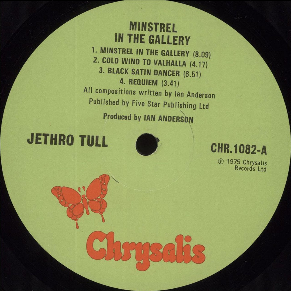 Jethro Tull Minstrel In The Gallery - 1st UK vinyl LP album (LP record) TULLPMI75315