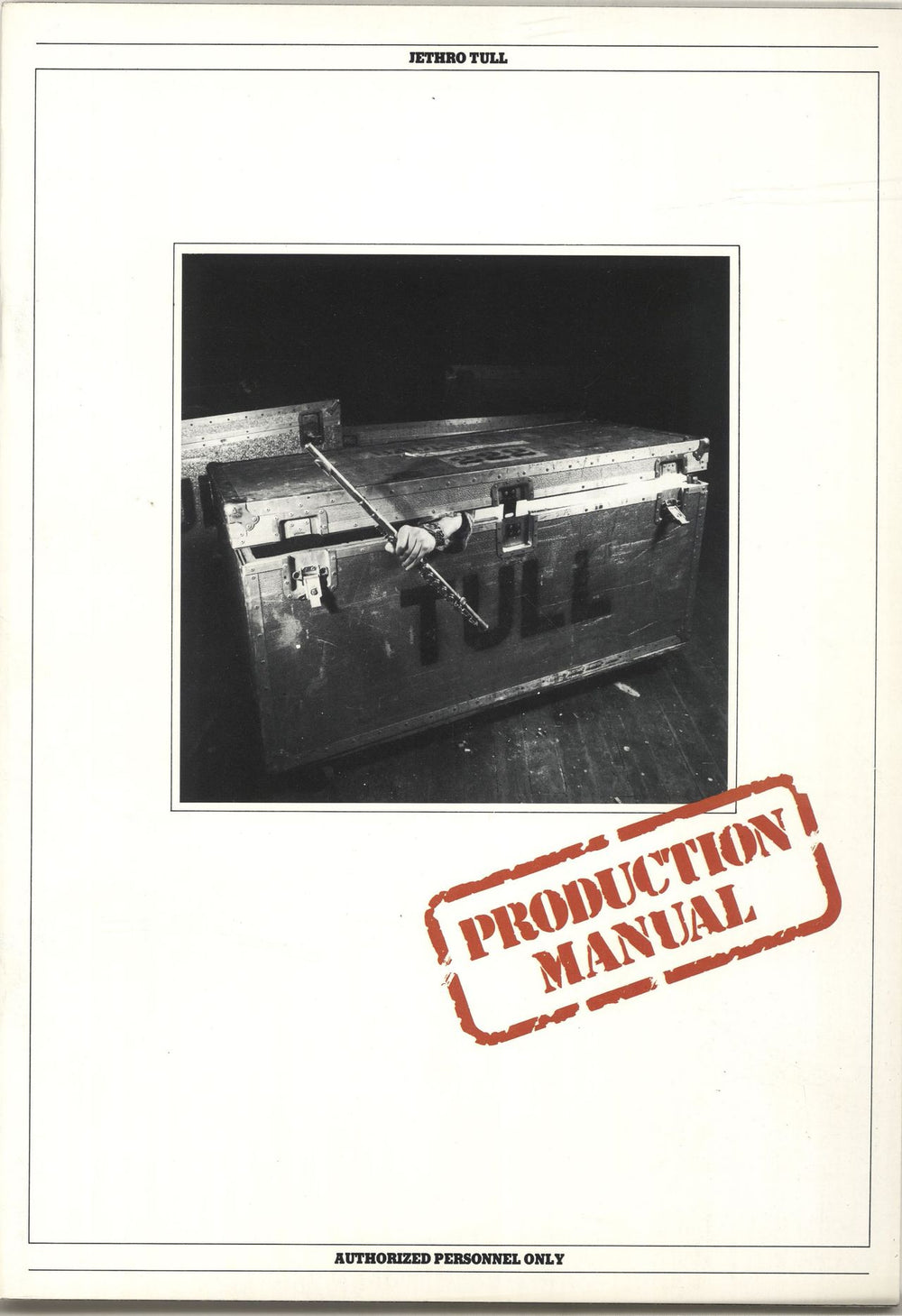 Jethro Tull Production Manual - 1982 Theakston Festival UK tour programme Tour Programme