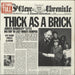 Jethro Tull Thick As A Brick - 1st - VG UK vinyl LP album (LP record) CHR1003