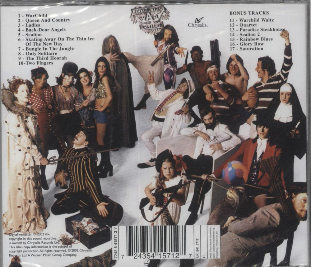 Jethro Tull War Child - Sealed UK CD album (CDLP)