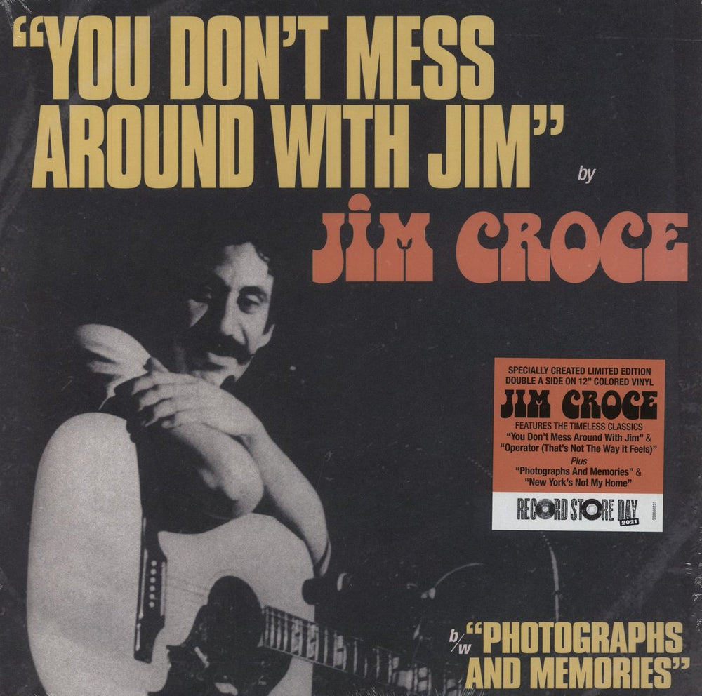 Jim Croce You Don't Mess Around With Jim/ Operator (That's Not The Way It Feels) - Sealed US 12" vinyl single (12 inch record / Maxi-single) 538660231