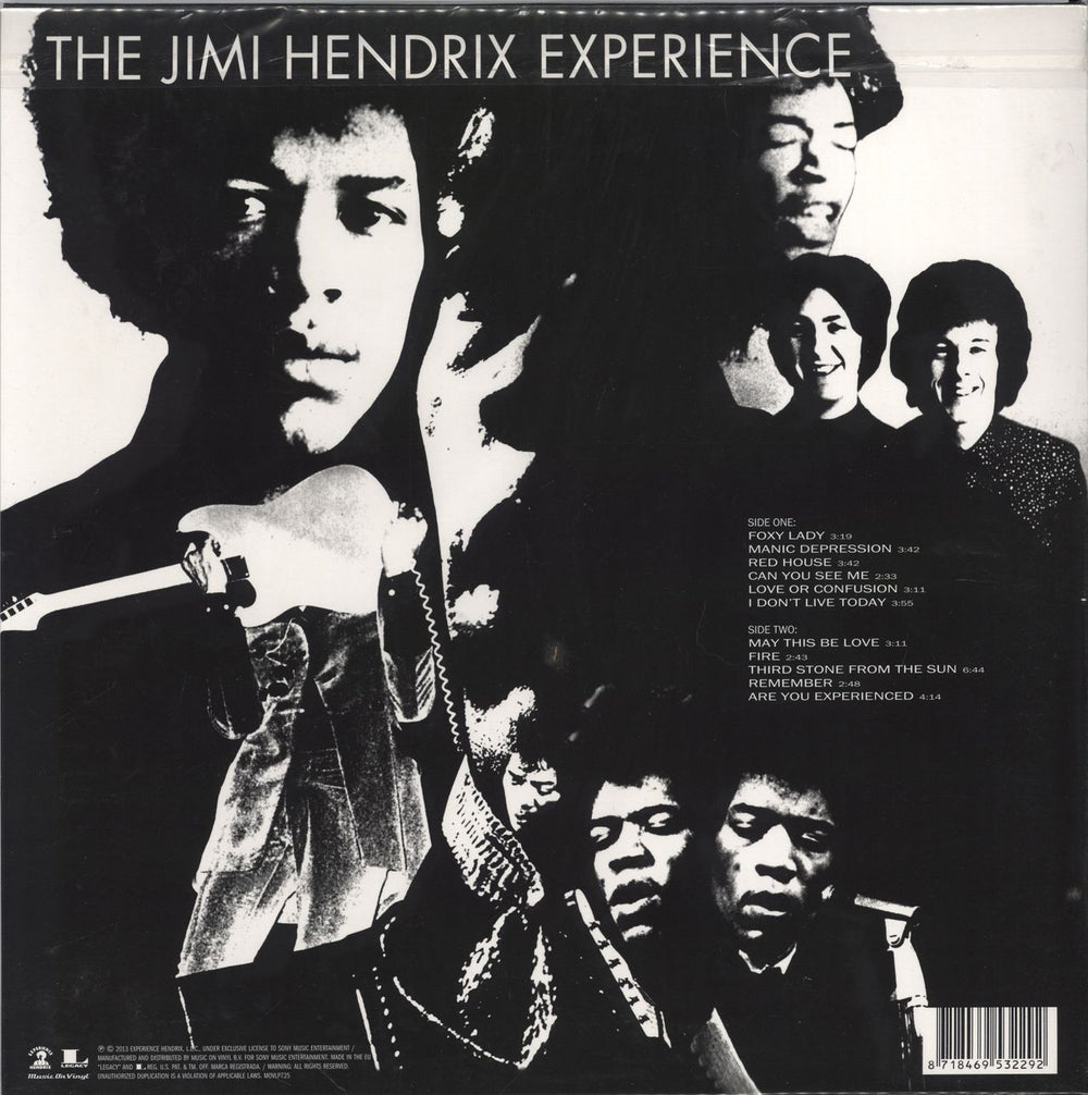 Jimi Hendrix Are You Experienced - Mono Edition - Remastered - UK Artwork UK vinyl LP album (LP record) 8718469532292