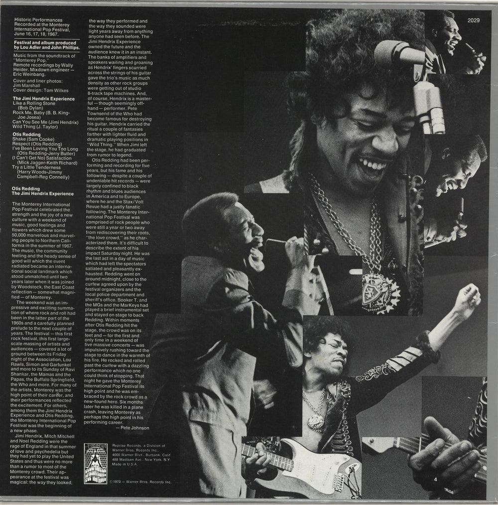 Jimi Hendrix Historic Performances - 2nd US vinyl LP album (LP record)