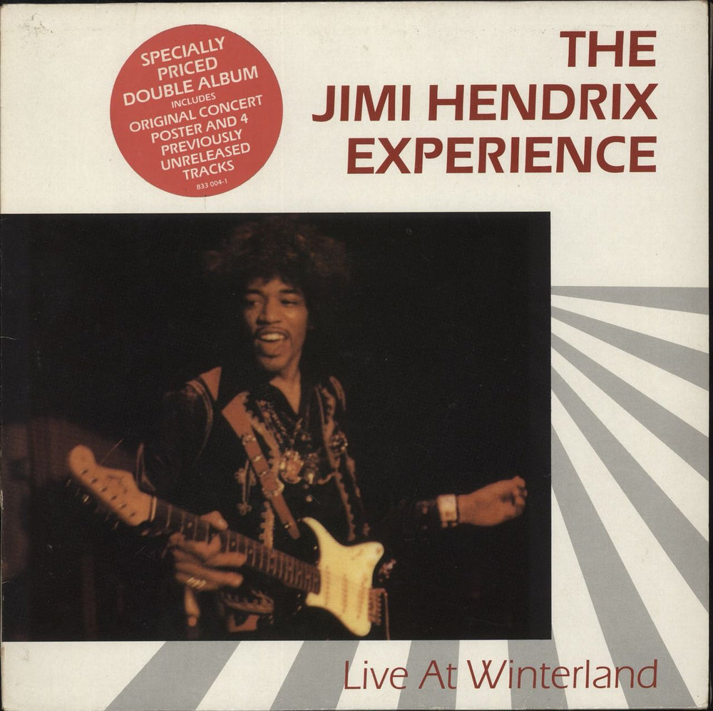 Jimi Hendrix Live At Winterland - Stickered Sleeve German 2-LP vinyl record set (Double LP Album) 833004-1