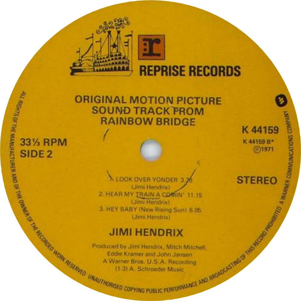 Jimi Hendrix Rainbow Bridge - 1st UK vinyl LP album (LP record) HENLPRA782119