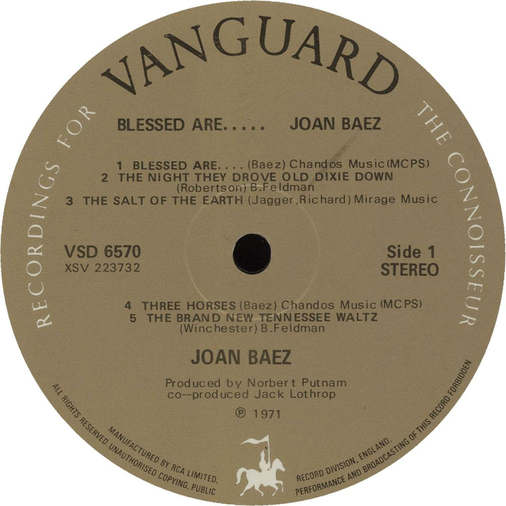 Joan Baez Blessed Are... UK 2-LP vinyl record set (Double LP Album) JBZ2LBL288343