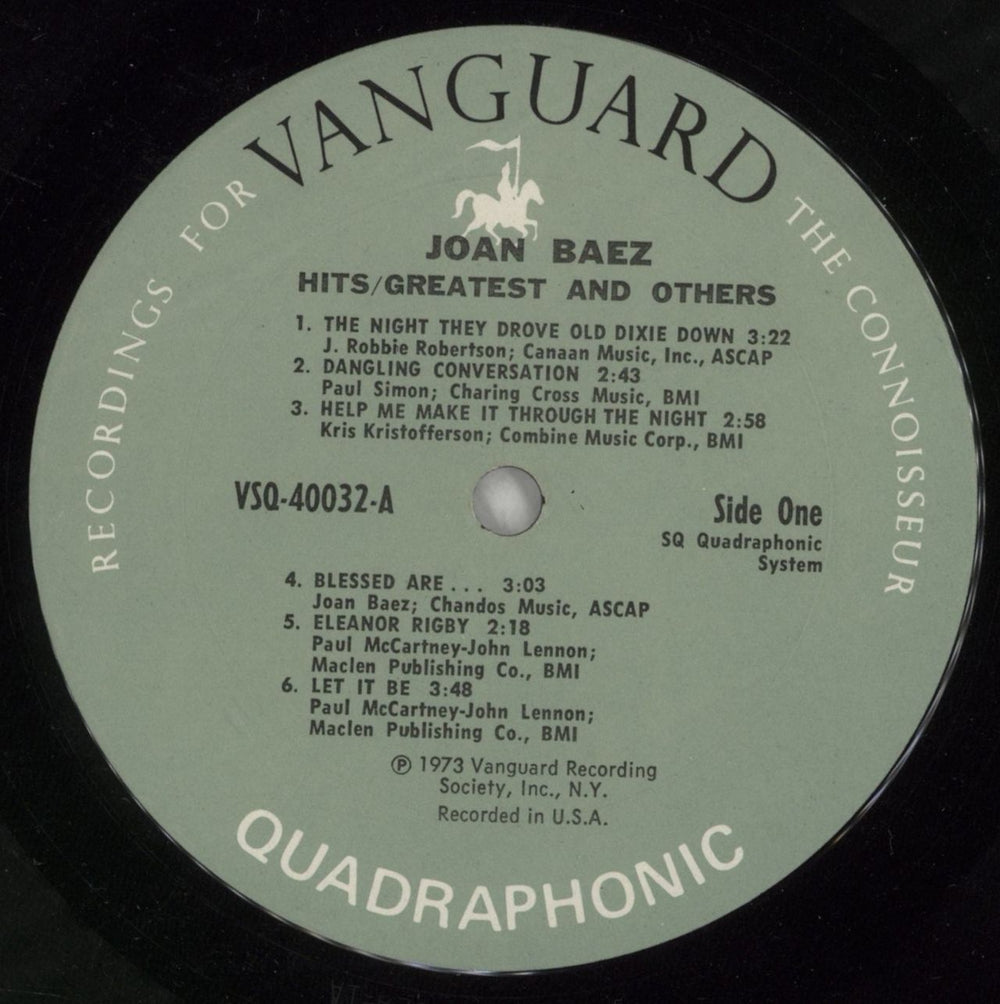 Joan Baez Hits / Greatest & Others US vinyl LP album (LP record) JBZLPHI869868