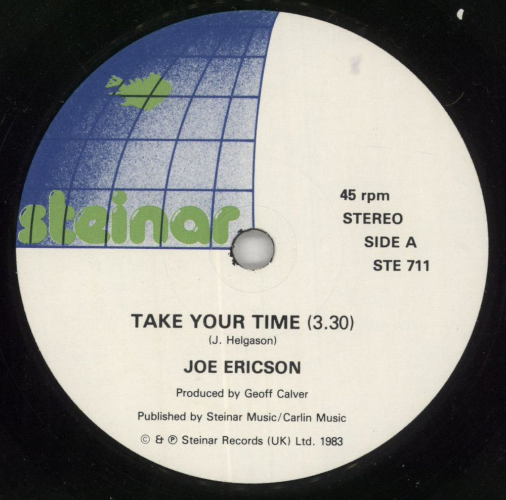 Joe Ericson Take Your Time UK 7" vinyl single (7 inch record / 45) 3JE07TA459115