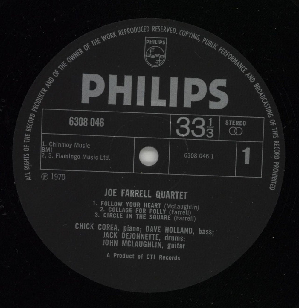 Joe Farrell Joe Farrell Quartet UK vinyl LP album (LP record) JF6LPJO551419
