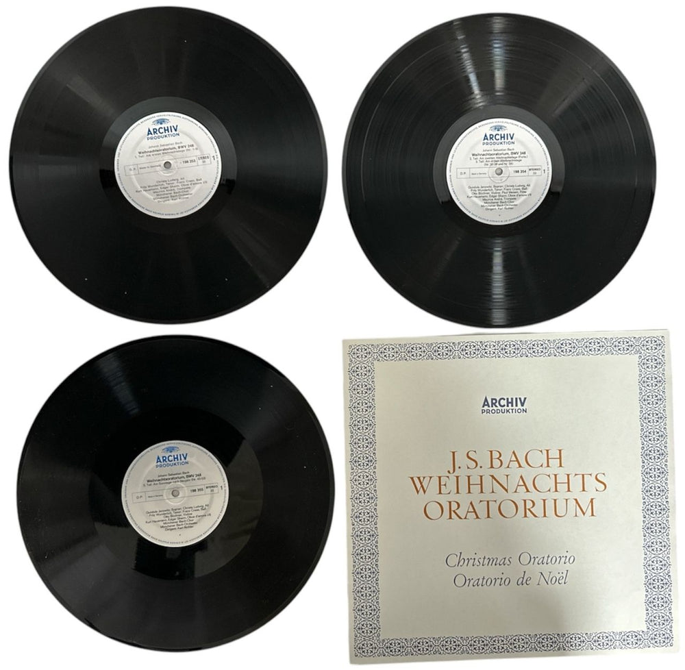 Johann Sebastian Bach Bach: Weihnachts-Oratorium (BWV 248) German Vinyl Box Set JHHVXBA861165