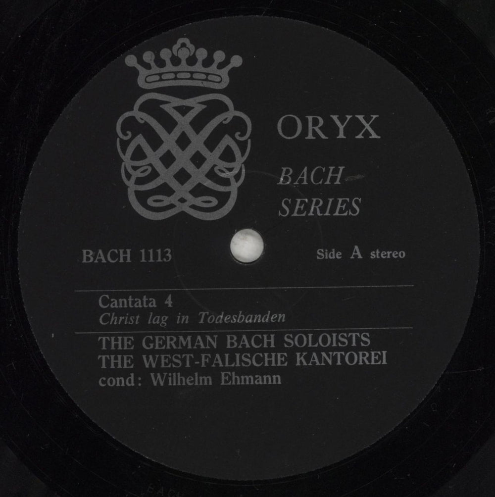 Johann Sebastian Bach J. S. Bach: Cantatas 4 & 182 UK vinyl LP album (LP record) JHHLPJS857056