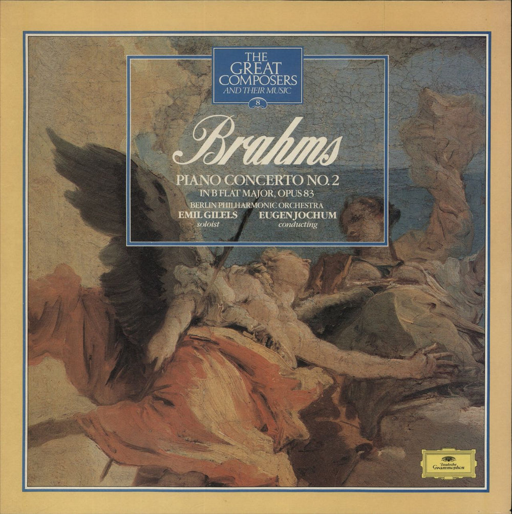 Johannes Brahms Piano Concerto No.2 in B Flat Major, Opus 83 UK vinyl LP album (LP record) 410485-1