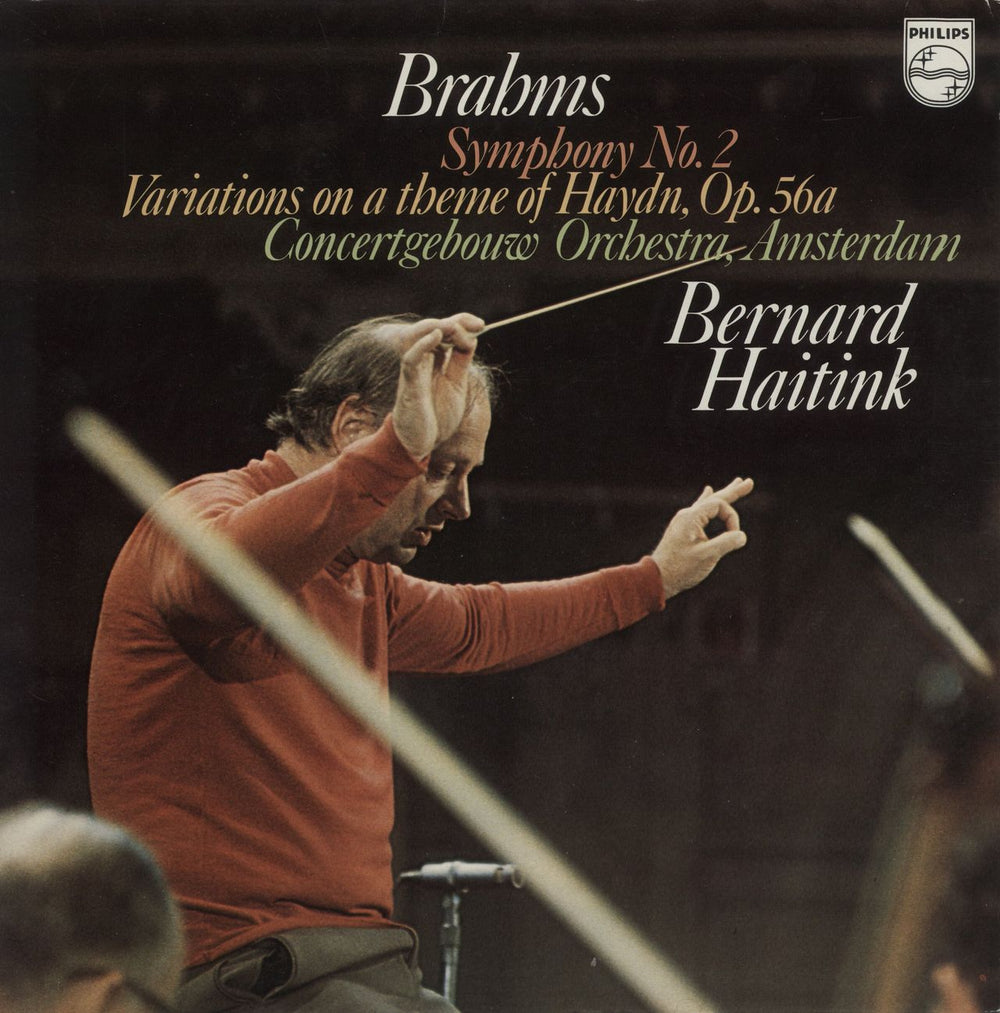 Johannes Brahms Symphony No. 2 · Variations On A Theme Of Haydn, Op. 56a - White Label Test Pressing Dutch Promo vinyl LP album (LP record) 6780024