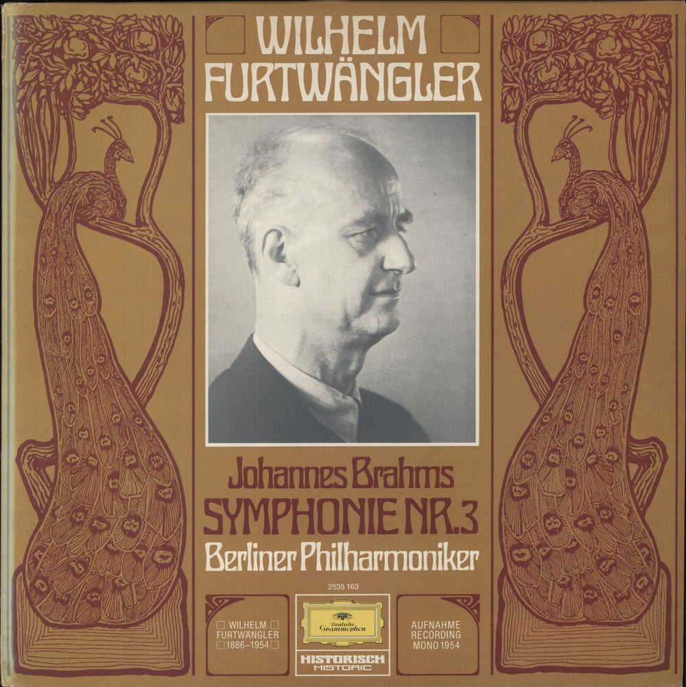 Johannes Brahms Symphony No. 3 in F Major, Op. 30 UK vinyl LP album (LP record) 2535163