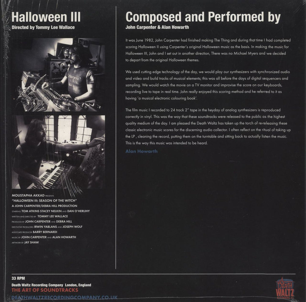 John Carpenter Halloween III - Season Of The Witch - Orange & Black Swirl Vinyl UK vinyl LP album (LP record) 826853792219