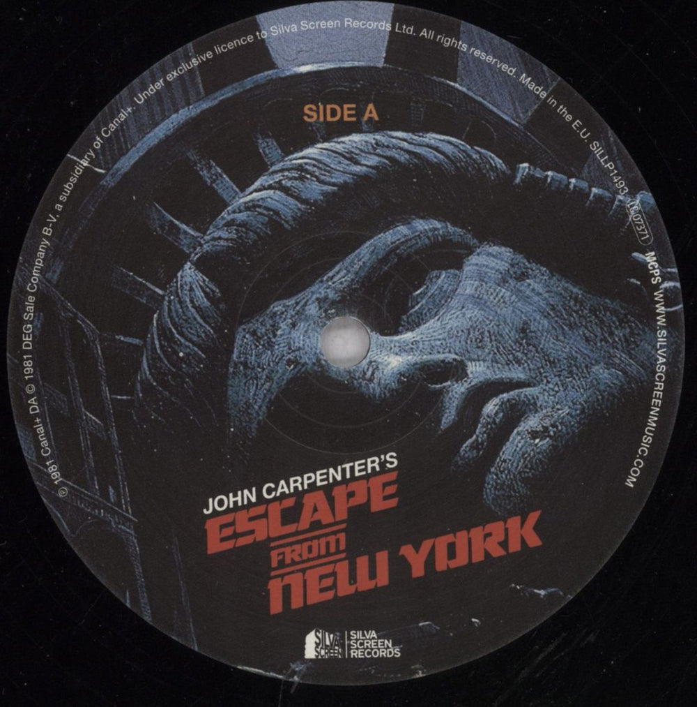 John Carpenter John Carpenter's Escape From New York UK 2-LP vinyl record set (Double LP Album) JZV2LJO837530