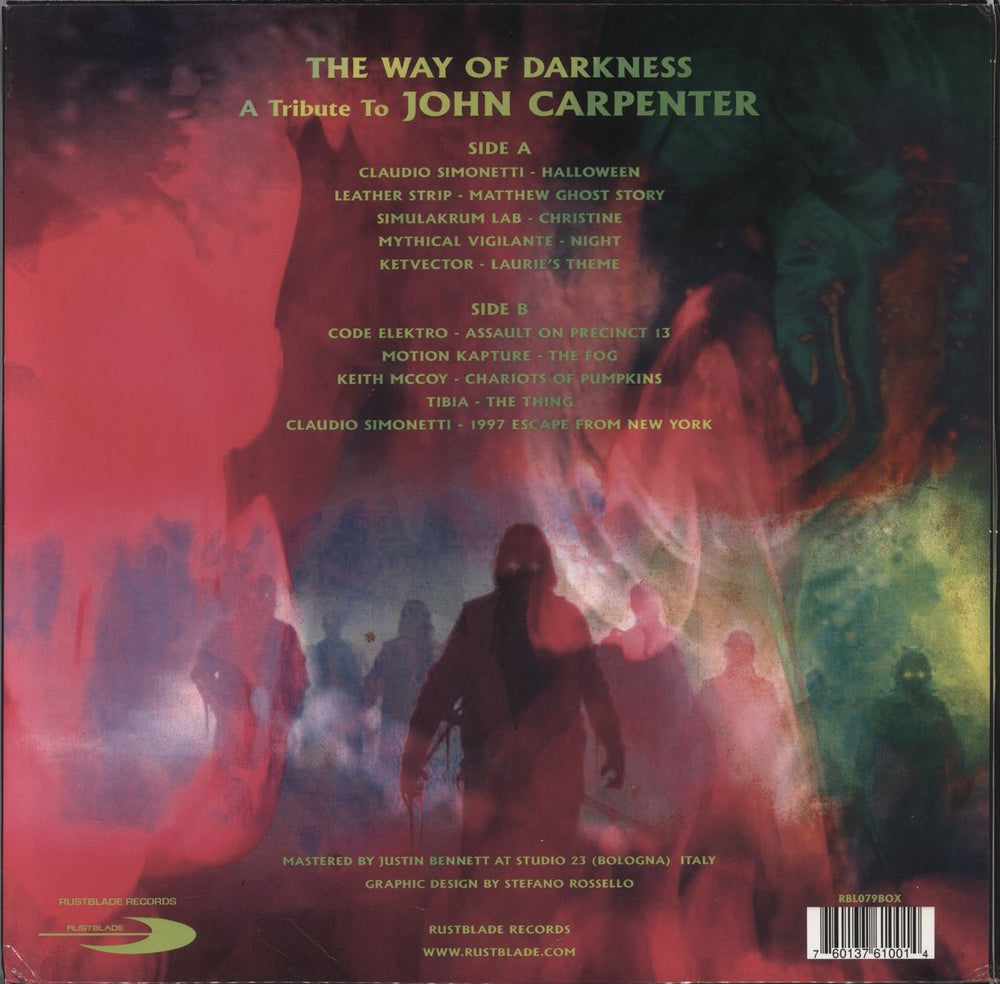 John Carpenter The Way Of Darkness: A Tribute To John Carpenter - Magenta Vinyl Italian vinyl LP album (LP record) 760137601814