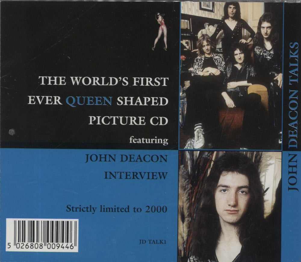John Deacon John Deacon Talks - Interview Shaped CD UK CD album (CDLP) 5026808009446