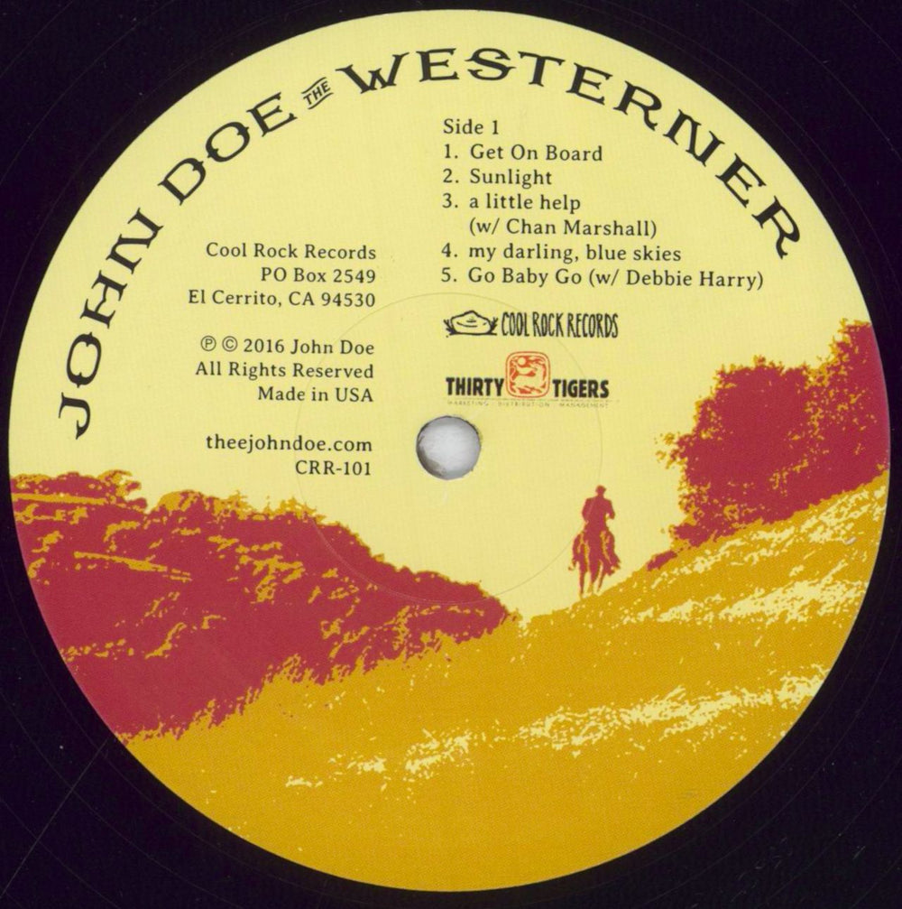 John Doe The Westerner US vinyl LP album (LP record) O92LPTH840522