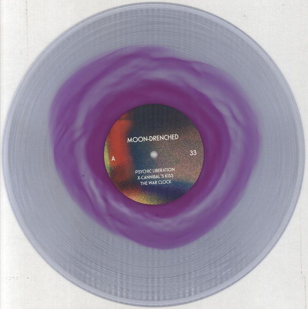 John Dwyer Moon-Drenched - Violet Vapour/Neon Magenta-In-Clear Vinyl US vinyl LP album (LP record) 82LLPMO858188