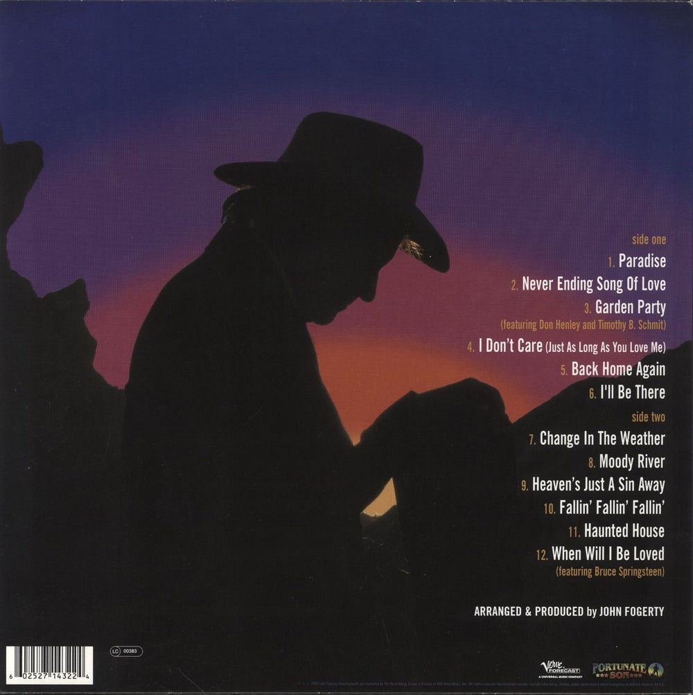 John Fogerty The Blue Ridge Rangers Rides Again - EX US vinyl LP album (LP record) 602527143224