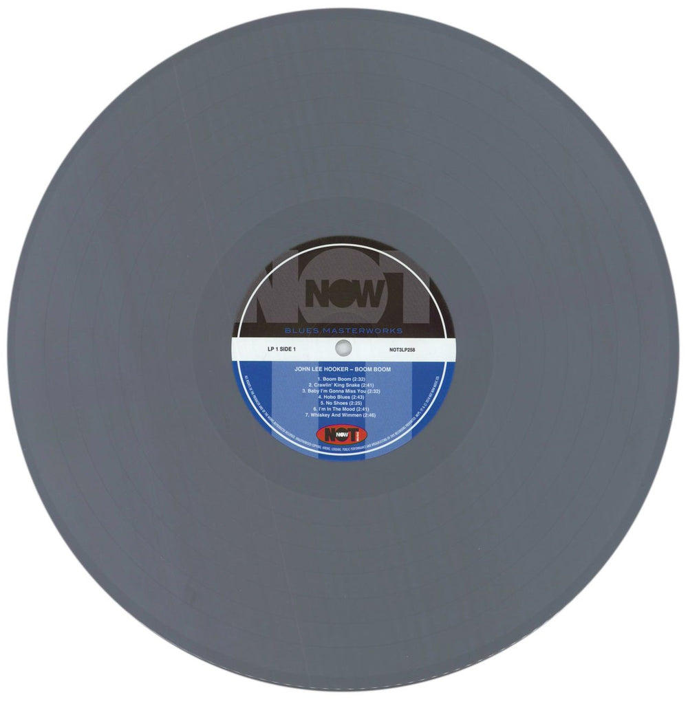 John Lee Hooker Boom Boom - Grey Vinyl UK 3-LP vinyl record set (Triple LP Album) JLH3LBO850927