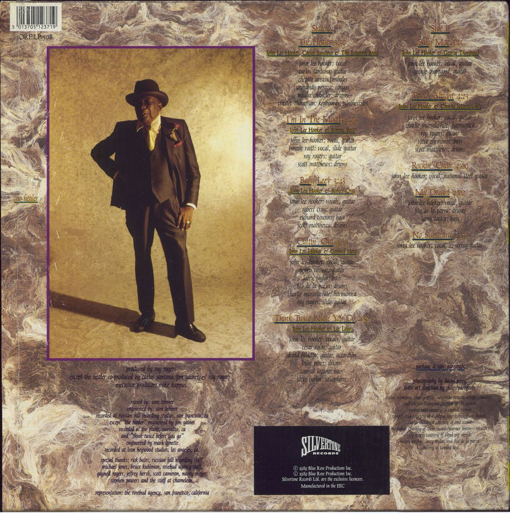 John Lee Hooker The Healer - Hype Sticker - Shrink UK vinyl LP album (LP record) 5013705123719