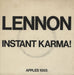 John Lennon Instant Karma! - P/S - VG UK 7" vinyl single (7 inch record / 45) APPLES1003
