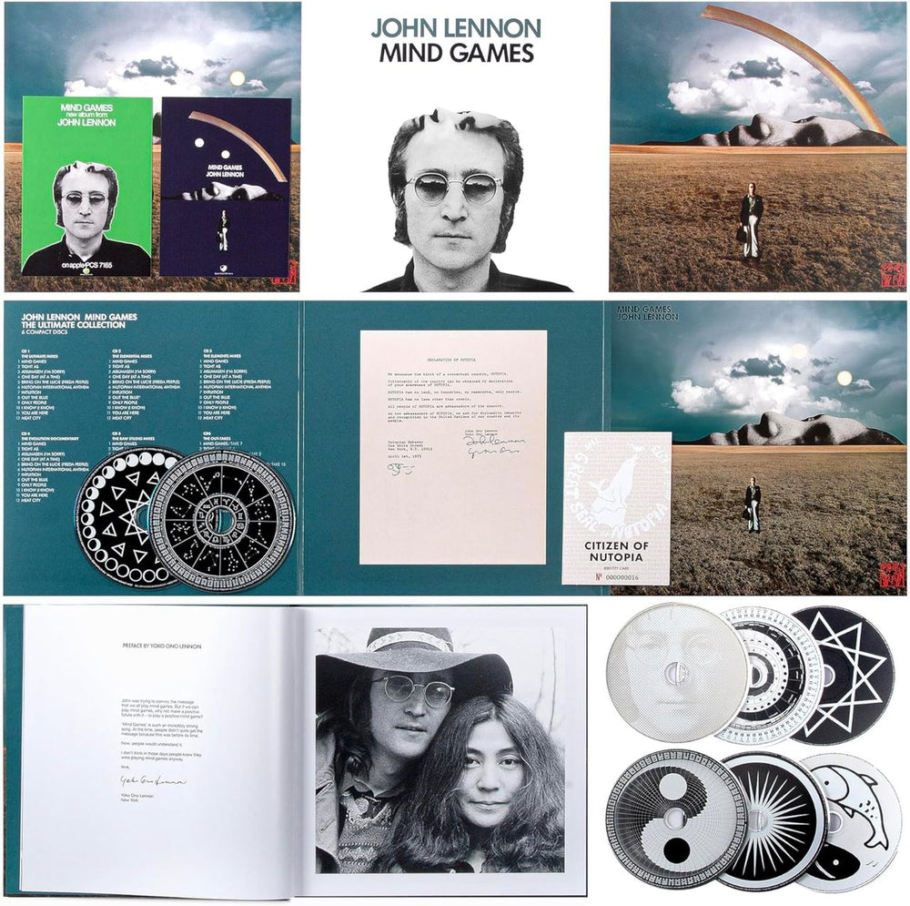 John Lennon Mind Games (Ultimate Collection) - Deluxe Edition 6-CD/2-Blu-Ray + Book - Sealed UK CD Album Box Set LENDXMI841017