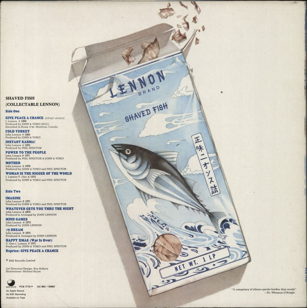 John Lennon Shaved Fish - 2nd UK vinyl LP album (LP record)