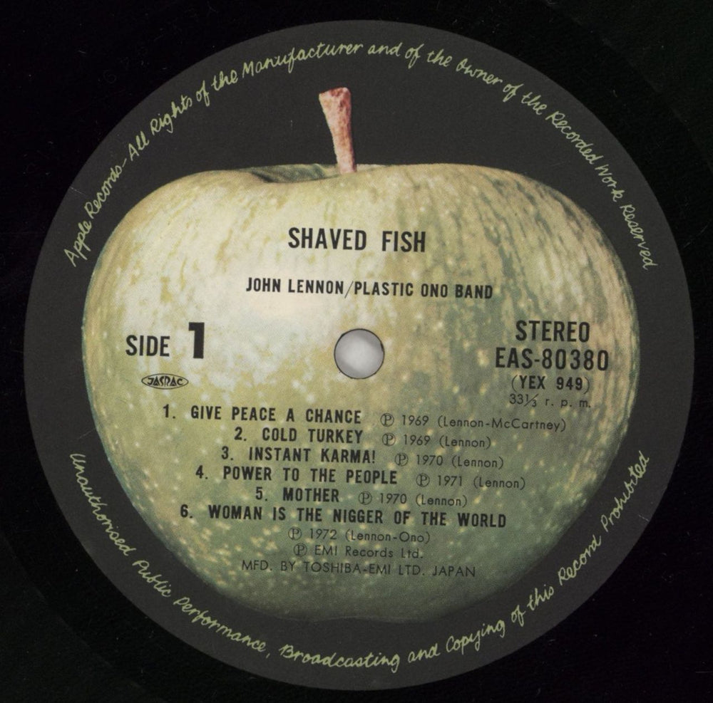 John Lennon Shaved Fish Japanese vinyl LP album (LP record) LENLPSH72810