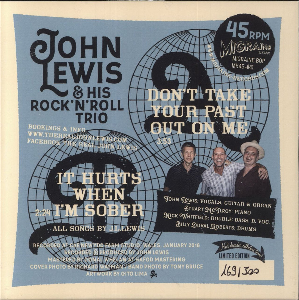 John Lewis [Rockabilly] Don’t Take Your Past Out On Me German 7" vinyl single (7 inch record / 45)