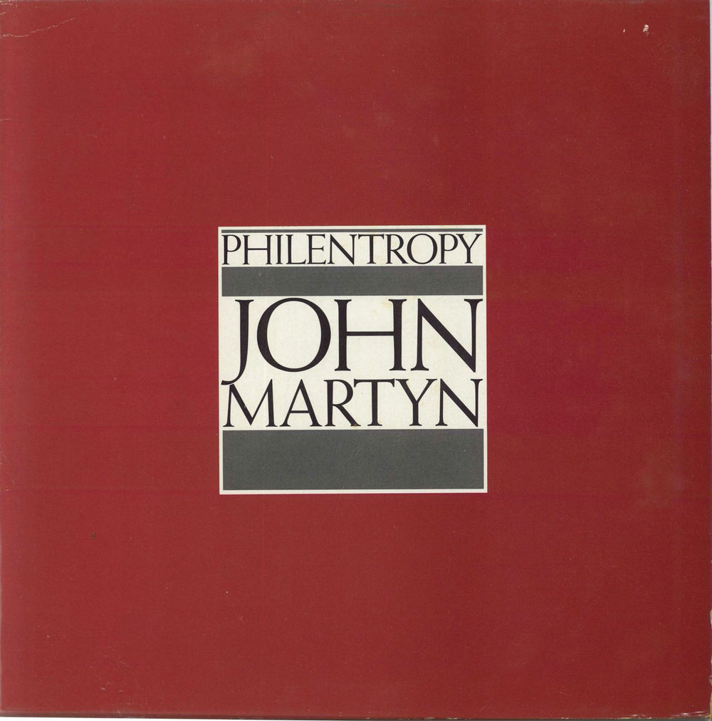 John Martyn Philentropy UK vinyl LP album (LP record) JMLP001