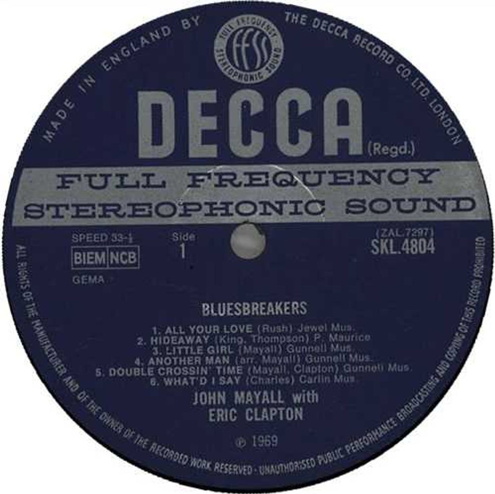 John Mayall Blues Breakers - 1st (A) UK vinyl LP album (LP record) JOMLPBL639439