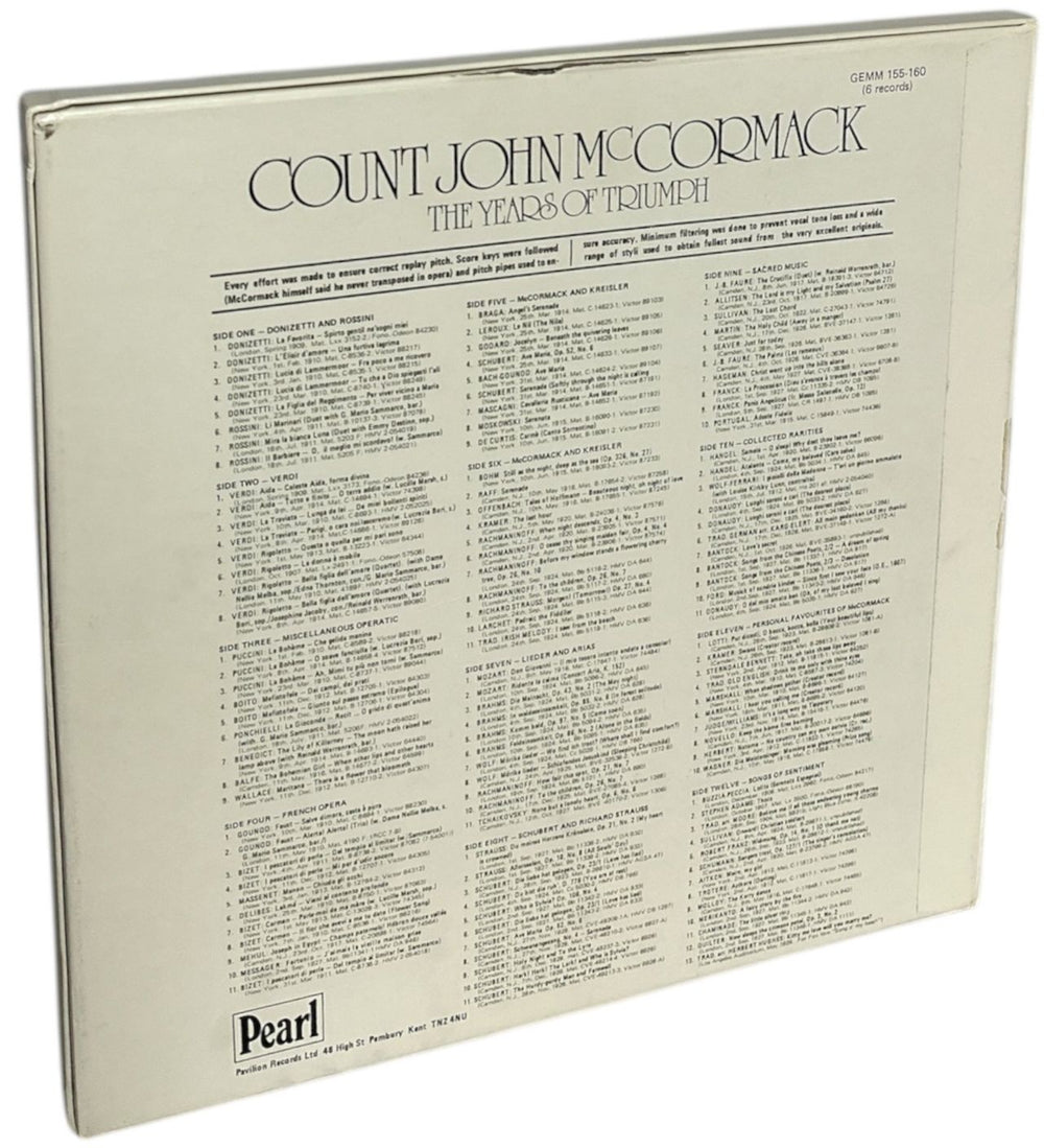 John McCormack The Years Of Triumph UK Vinyl Box Set