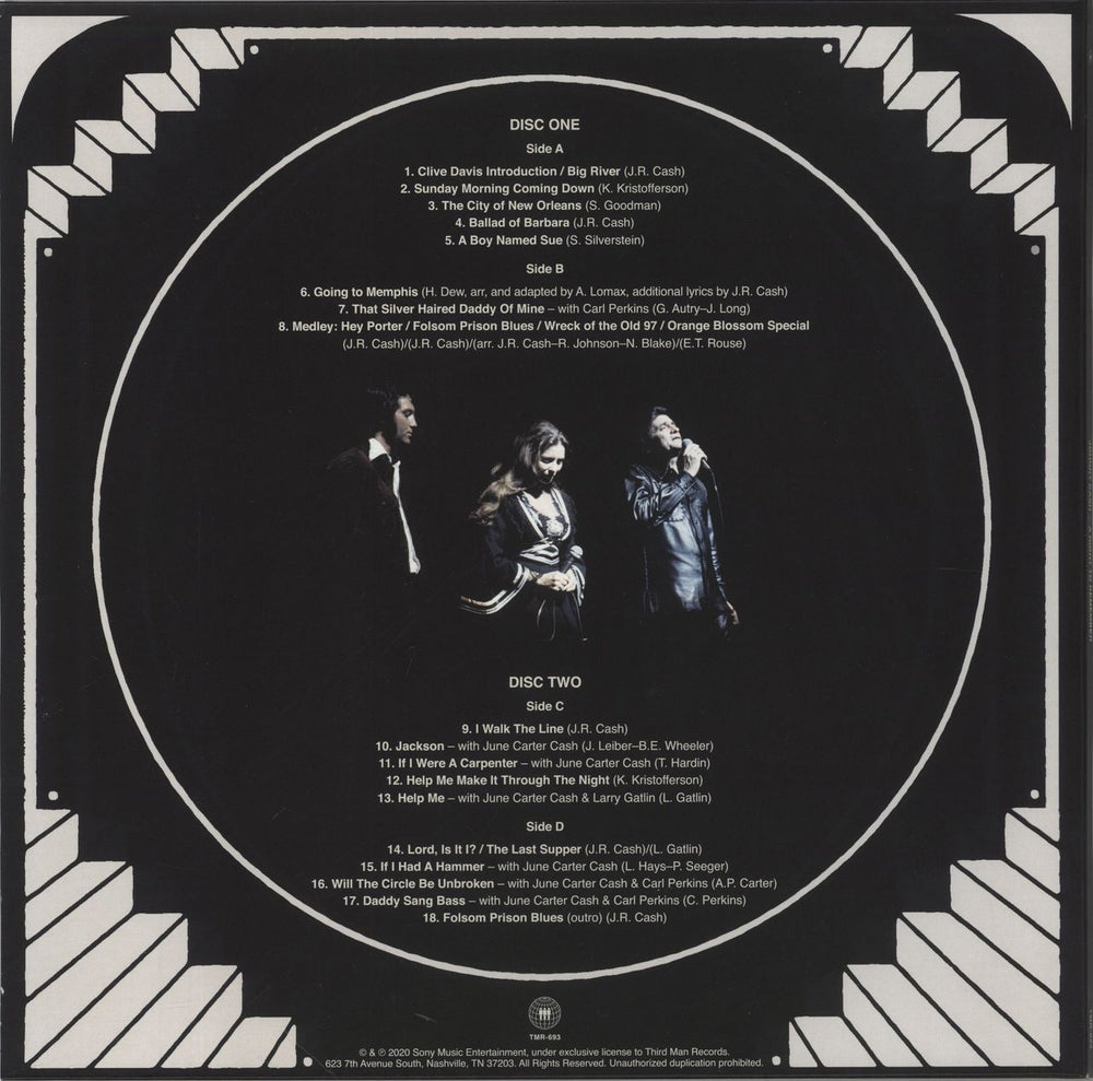 Johnny Cash A Night To Remember - Clear Vinyl + Bonus 7", DVD & Mailer US 2-LP vinyl record set (Double LP Album) JCS2LAN862124