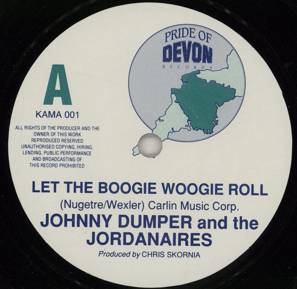 Johnny Dumper Let The Boogie Woogie Roll UK 7" vinyl single (7 inch record / 45) 20K07LE760743