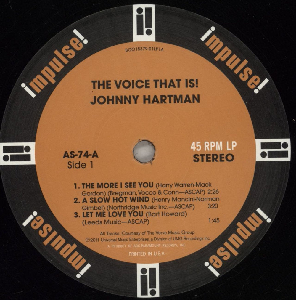 Johnny Hartman The Voice That Is! - 180gm + Numbered Sticker US 2-LP vinyl record set (Double LP Album) JH-2LTH881522
