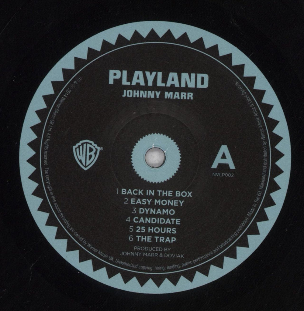 Johnny Marr Playland - Shrink UK vinyl LP album (LP record) JYRLPPL837309