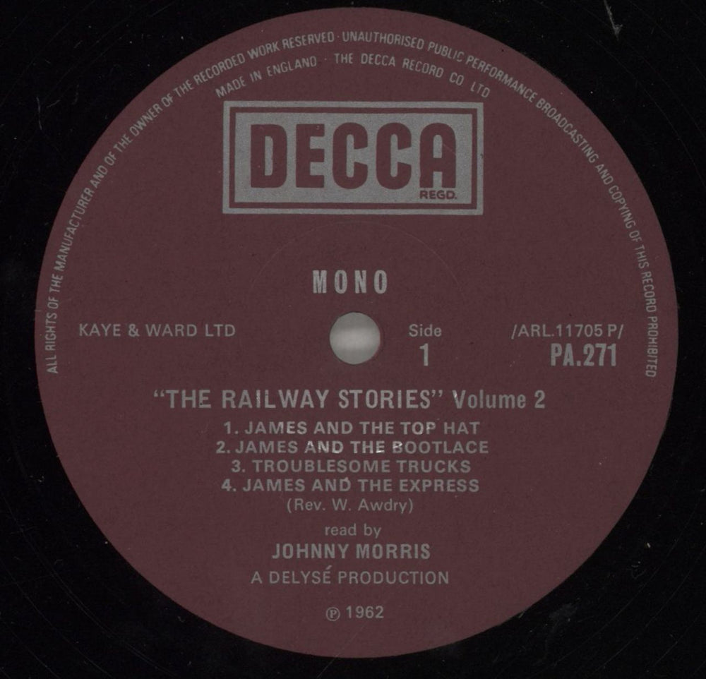 Johnny Morris The Railway Stories Vol. 2 UK vinyl LP album (LP record) K-9LPTH879774